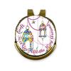 YouCustomizeIt Personalized Hanging Lanterns Golf Ball Marker - Hat Clip - Gold view 1