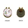 YouCustomizeIt Personalized Hanging Lanterns Golf Ball Marker - Hat Clip - Gold view 3