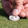 YouCustomizeIt Personalized Hanging Lanterns Golf Ball Marker - Hat Clip - Gold view 4