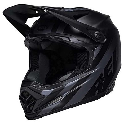 BELL Full-9 Fusion MIPS Lightweight Fiberglass Shell Adult Full Face MTB Downhill BMX Helmet - Matte Black/Gray, Small (53-55 cm)