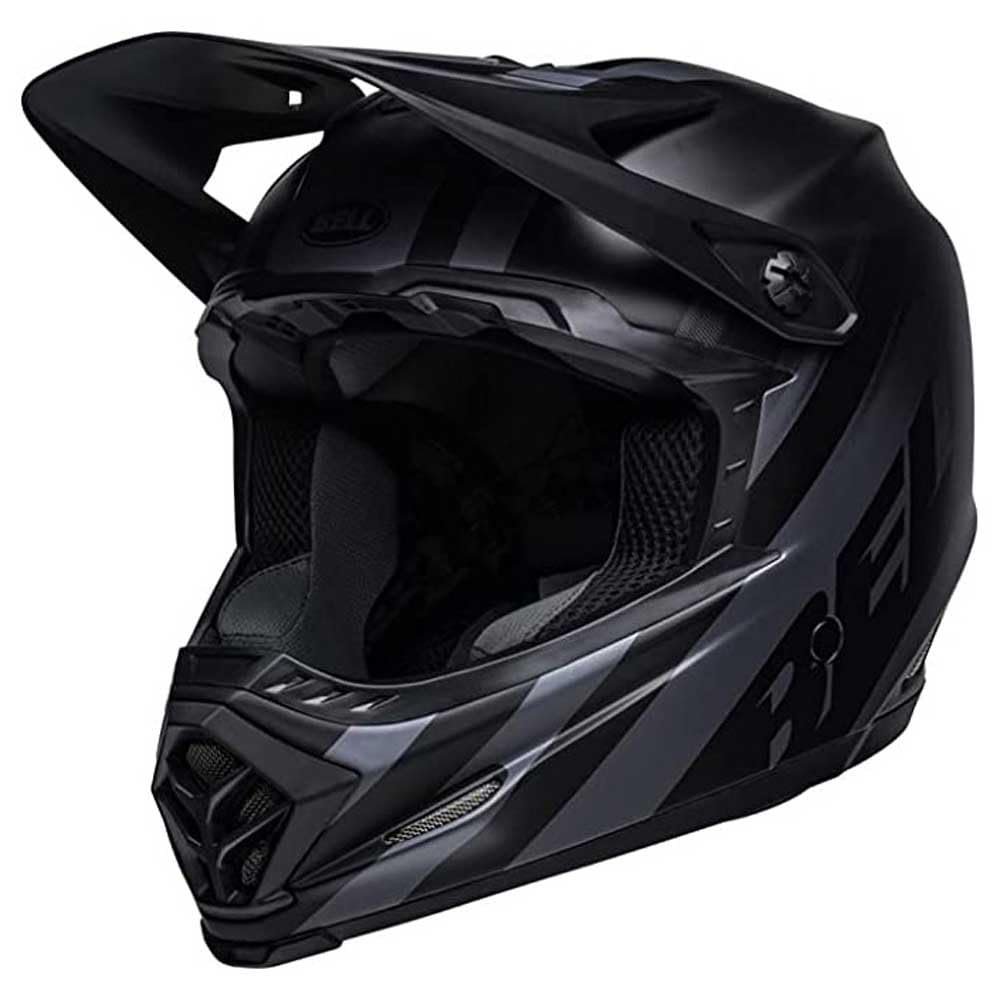 BELL Full-9 Fusion MIPS Lightweight Fiberglass Shell Adult Full Face MTB Downhill BMX Helmet - Matte Black/Gray, Small (53-55 cm)