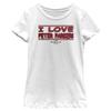 Marvel Girls Spider-Man No Way Home I Love Peter Parker Banner Tee, White, Medium view 1