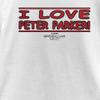 Marvel Girls Spider-Man No Way Home I Love Peter Parker Banner Tee, White, Medium view 3