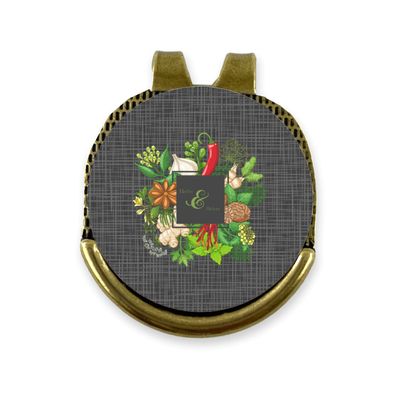 YouCustomizeIt Personalized Herbs & Spices Golf Ball Marker - Hat Clip - Gold