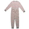 Fruit of the Loom unisex child Premium Thermal Waffle Union Suit Base Layer Set, Fair Isle White, Large US view 2