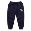 EISHOW Toddler Boys Girls Dinosaur Sweatpants Cartoon Print Sports Jogging Active Pants Kids Casual Cotton Elastic Trousers (2pcs#Royal&Color Blue,4-5 Years,4 Years,5 Years) view 2