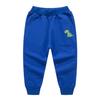EISHOW Toddler Boys Girls Dinosaur Sweatpants Cartoon Print Sports Jogging Active Pants Kids Casual Cotton Elastic Trousers (2pcs#Royal&Color Blue,4-5 Years,4 Years,5 Years) view 3