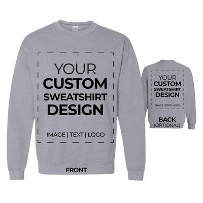 APPARELYN Custom Sweatshirt Design - Create Your Own Sweatshirt with Logo, Text, Image Print Cotton Sweatshirts for Men, Women, Unisex