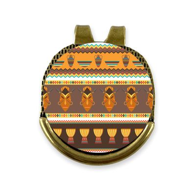 YouCustomizeIt African Masks Golf Ball Marker - Hat Clip - Gold