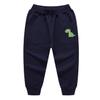 EISHOW Toddler Boys Girls Dinosaur Sweatpants Cartoon Print Sports Jogging Active Pants Kids Casual Cotton Elastic Trousers (2pcs#Royal&Gray,7-8 Years,7 Years,8 Years) view 2