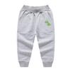 EISHOW Toddler Boys Girls Dinosaur Sweatpants Cartoon Print Sports Jogging Active Pants Kids Casual Cotton Elastic Trousers (2pcs#Royal&Gray,7-8 Years,7 Years,8 Years) view 3