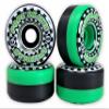 Speedlab Wheels - Speedsters Skateboard Wheels 62mm / 101A - Checkered Green Black view 1