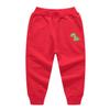 EISHOW Toddler Boys Girls Dinosaur Sweatpants Cartoon Print Sports Jogging Active Pants Kids Casual Cotton Elastic Trousers (2pcs#red&Pink,3-4 Years,3 Years,4 Years) view 4