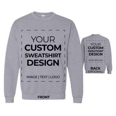 APPARELYN Custom Sweatshirt Design - Create Your Own Sweatshirt with Logo, Text, Image Print Cotton Sweatshirts for Men, Women, Unisex