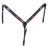 Horse Western Tooled Leather Headstall Bridle Breast Collar Set 78FK17A view 3