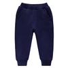 EISHOW Unisex Kids Cotton Pants, Toddler Baby Solid Jogger Sweatpants Athletic Pants Elastic Trousers Bottoms with Pockets (Dark Blue,6-7 Years,6 Years,7 Years) view 1