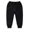 EISHOW Unisex Kids Cotton Pants, Toddler Baby Solid Jogger Sweatpants Athletic Pants Elastic Trousers Bottoms with Pockets (Black,7-8 Years,7 Years,8 Years)