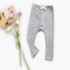 EISHOW Unisex Baby Cotton Pants Leggings,Baby Ribbed Knit Jogger Pants Solid Color Bow Leggings Newborn Fall Winter Outfits (Gray,12-18 Months,12 Months,18 Months) view 2