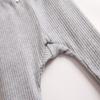 EISHOW Unisex Baby Cotton Pants Leggings,Baby Ribbed Knit Jogger Pants Solid Color Bow Leggings Newborn Fall Winter Outfits (Gray,12-18 Months,12 Months,18 Months) view 3