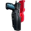 Pro Heavy Duty Competition Holster fits CZ Tactical Sport 2 (Right-Hand Draw, Red/Carbon Fiber) view 1