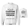 APPARELYN Custom Sweatshirt Design - Create Your Own Sweatshirt with Logo, Text, Image Print Cotton Sweatshirts for Men, Women, Unisex view 1