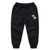 EISHOW Toddler Boys Girls Dinosaur Sweatpants Cartoon Print Sports Jogging Active Pants Kids Casual Cotton Elastic Trousers (1 Pack-Black,6-7 Years,6 Years,7 Years) view 1
