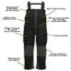 Outdoor Pursuit Reliant Waterproof and Windproof Primaloft Insulated Winter Bibs (Caviar, XX-Large) view 3