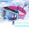 Karsaer Ski Goggles Anti-Fog Snow Goggles OTG 100% UV Protection Snowboard Goggles Bendable Dual-Lenses for Men Women Youth view 3