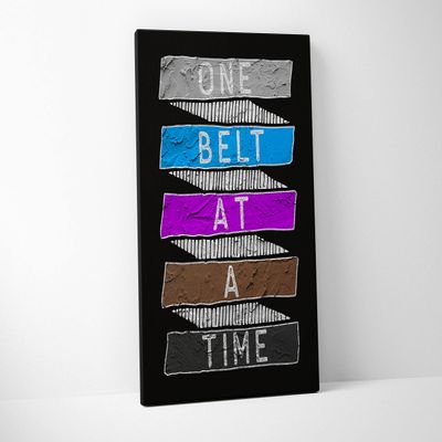 Damdekoli One Belt Poster - BJJ Jiu Jitsu (24 x 36 Inches - Canvas)