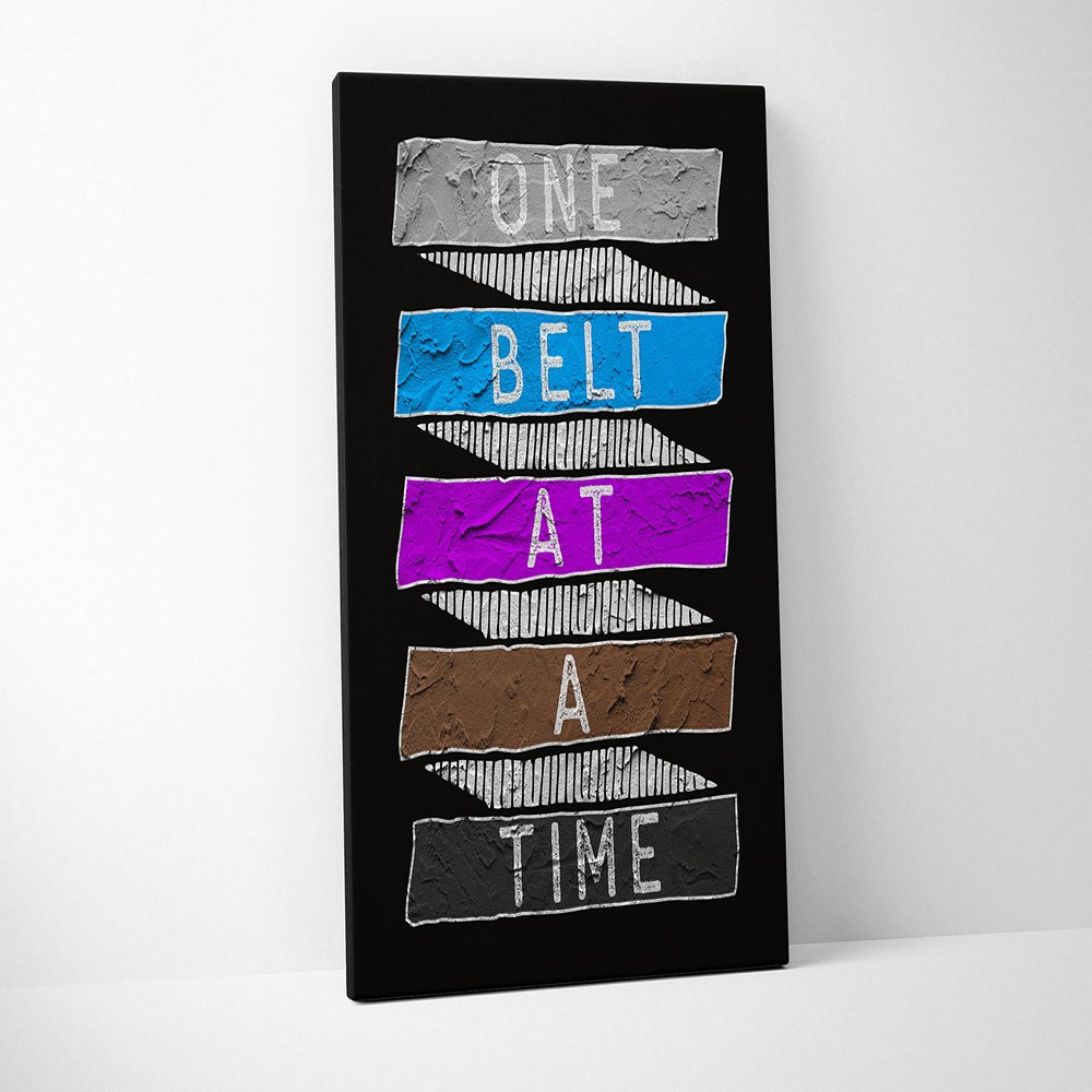 Damdekoli One Belt Poster - BJJ Jiu Jitsu (24 x 36 Inches - Canvas)