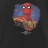 Marvel Girls Man No Way Home Spider Hero Portrait Tee, Black, X-Small view 3