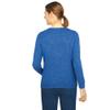 Alfred Dunner Women's Cozy Cashmelon Sweater Size XL Cobalt Multi view 2
