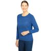 Alfred Dunner Women's Cozy Cashmelon Sweater Size XL Cobalt Multi view 3