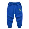 EISHOW Toddler Boys Girls Dinosaur Sweatpants Cartoon Print Sports Jogging Active Pants Kids Casual Cotton Elastic Trousers (2pcs-Pink&Color Blue,7-8 Years,7 Years,8 Years) view 3
