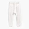 EISHOW Unisex Baby Cotton Pants Leggings,Baby Ribbed Knit Jogger Pants Solid Color Bow Leggings Newborn Fall Winter Outfits (White,2-3 Years,2 Years,3 Years) view 4