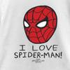 Marvel Girls Way Home I Love Spider-Man Poster Tee, White, X-Small view 3