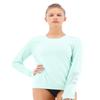 TYR Women's Standard Long Sleeve Sun Protection Performance T-Shirt UPF 50+, Mint, Medium view 2