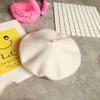 Children Girls Stretch Beret Hat Retro Wool Pure Color Head Scarf Wrap Hat Cap,Winter Cute Warm Soft Cold Weather Hat(White,One Size) view 2