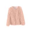 Ruyang Girls Faux-Fur Jacket Coat Winter Snowday Long Sleeve Thick Warm Outwear Clothes Fuzzy Cardigans Jacket (Pink, 9-10 Years) view 1