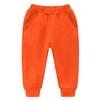 EISHOW Unisex Kids Cotton Pants, Toddler Baby Solid Jogger Sweatpants Athletic Pants Elastic Trousers Bottoms with Pockets (Orange,3-4 Years,3 Years,4 Years) view 1