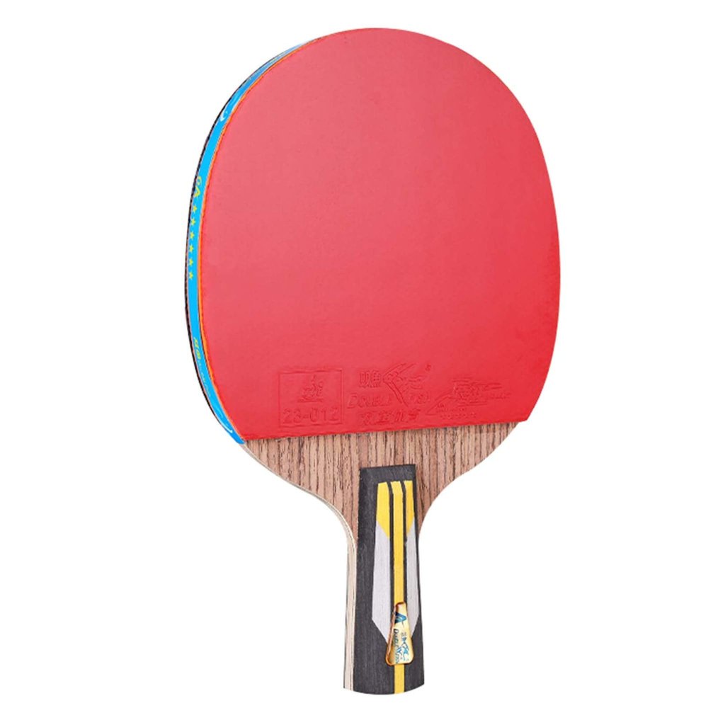 LINGOSHUN Ping Pong Paddle Set Allround Comfortable Handle,Professional Intermediate Amateur Training Table Tennis Bats,ITTF Approved / 6 Stars/Short Handle