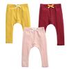 EISHOW Unisex Baby Cotton Pants Leggings,Baby Ribbed Knit Jogger Pants Solid Color Bow Leggings Newborn Fall Winter Outfits (3 Pack(Yellow&red&Pink),2-3 Years,2 Years,3 Years) view 1