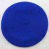 Children Girls Stretch Beret Hat Retro Wool Pure Color Head Scarf Wrap Hat Cap,Fashionable Thickening Hat Fall Winter(Blue,One Size) view 3