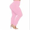 Plus Size Pants Suit Womens Casual Solid Open Front Blazer with Pencil Pants Set Long Sleeve Office Outfits Pink view 4
