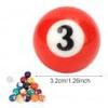 Billiard Ball Set Full Set, Resin Billiard Ball, Billiard Balls Set Pool Table Balls Marble, Tournament Spec Resin Billiard Balls Wooden 16 Ball Rack Billiard Table Accesssory view 3