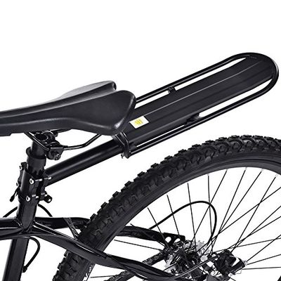Rear Cargo Rack Quick Release Adjustable Alloy Carrier 115lbs Capacity Easy Install Black