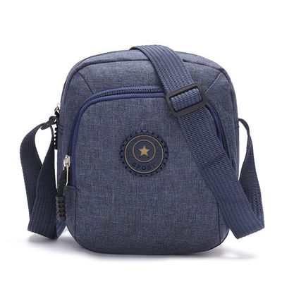 Outdoor sports and leisure multifunctional messenger bag Oxford cloth shoulder bag change mobile phone pack (Red)