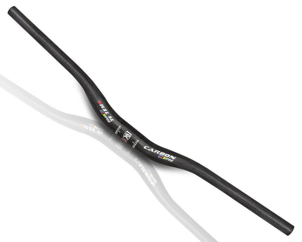 Carbon MTB Handlebar, Mountain Bike Handlebars, MTB Bike Handlebars 31.8, Carbon Fiber 740mm Handlebars 3K Glossy carbon Bars, Black Riser Handlebars for Bicycle Cycling Racing MTN Bicycle bars