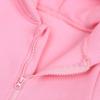 Newborn Baby Boy Hooded Romper One Piece Long Sleeve Hoodie Playsuit Jumpsuit Solid Fall Winter Outfit (Pink, 9-12 Month) view 4