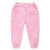 EISHOW Unisex Kids Cotton Pants, Toddler Baby Solid Jogger Sweatpants Athletic Pants Elastic Trousers Bottoms with Pockets (Pink,3-4 Years,3 Years,4 Years)